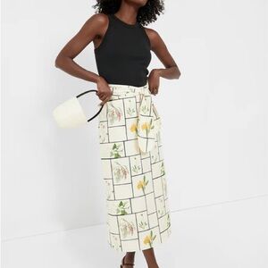 Tuckernuck Fresher Buds Cassie Cream Midi Skirt
